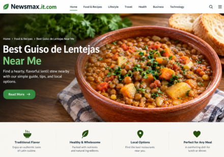 Traditional guiso de lentejas lentil stew served in a bowl