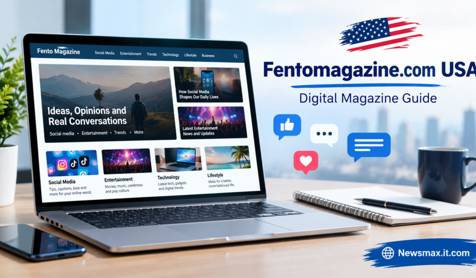 Fentomagazine.com USA digital magazine guide featuring social media, entertainment, technology, lifestyle, and Newsmax.it.com.